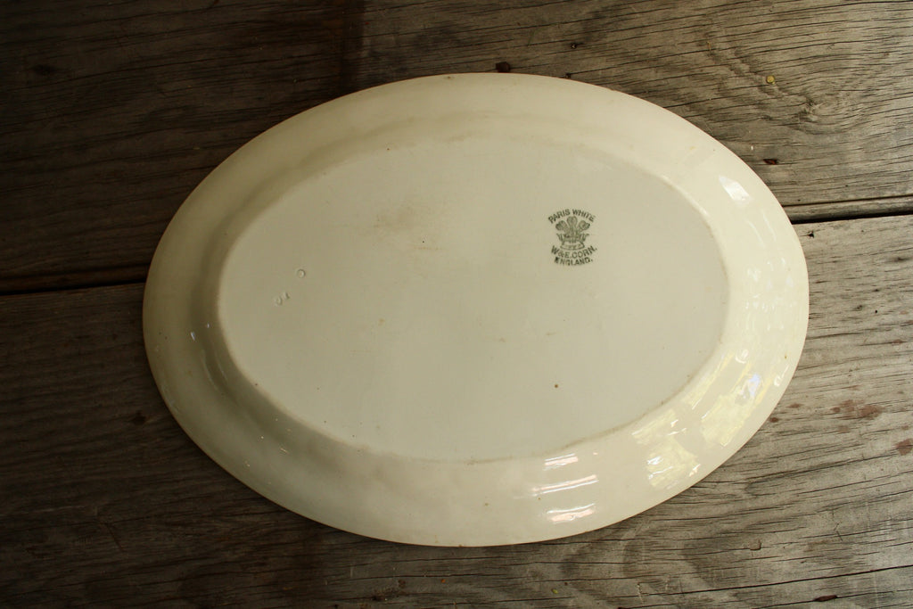 W. & E. Corn Wheat-pattern Ironstone Platter