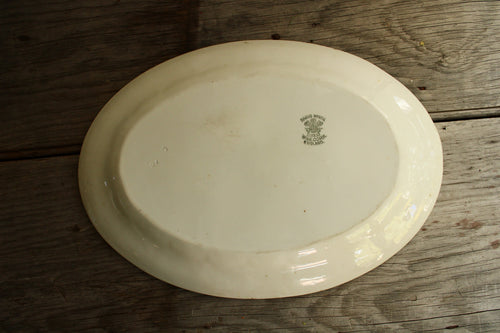 W. & E. Corn Wheat-pattern Ironstone Platter