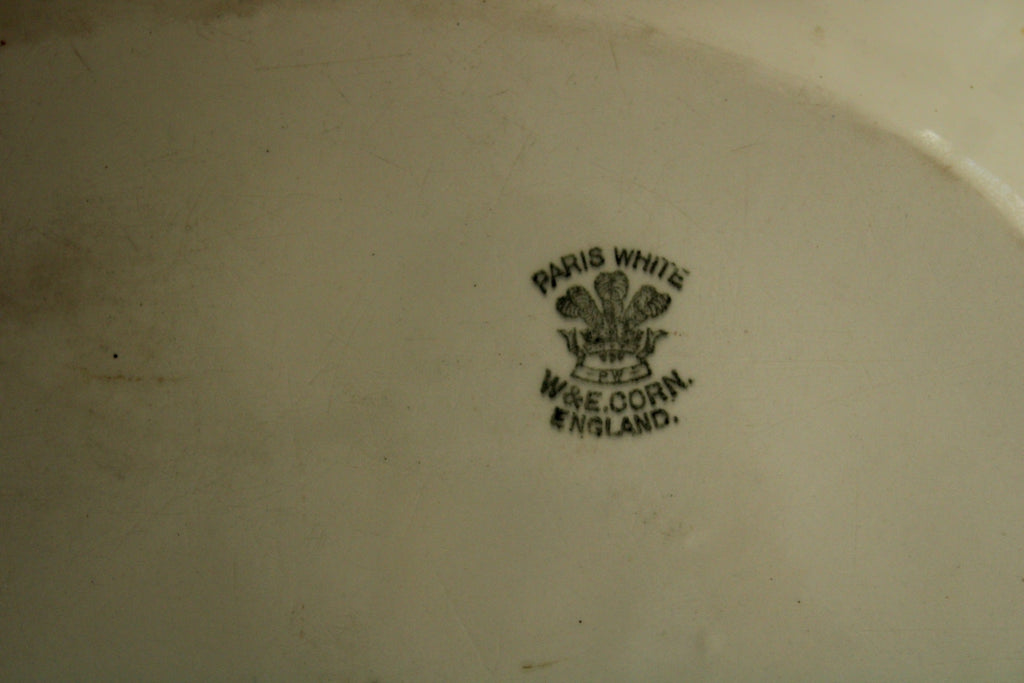 W. & E. Corn Wheat-pattern Ironstone Platter