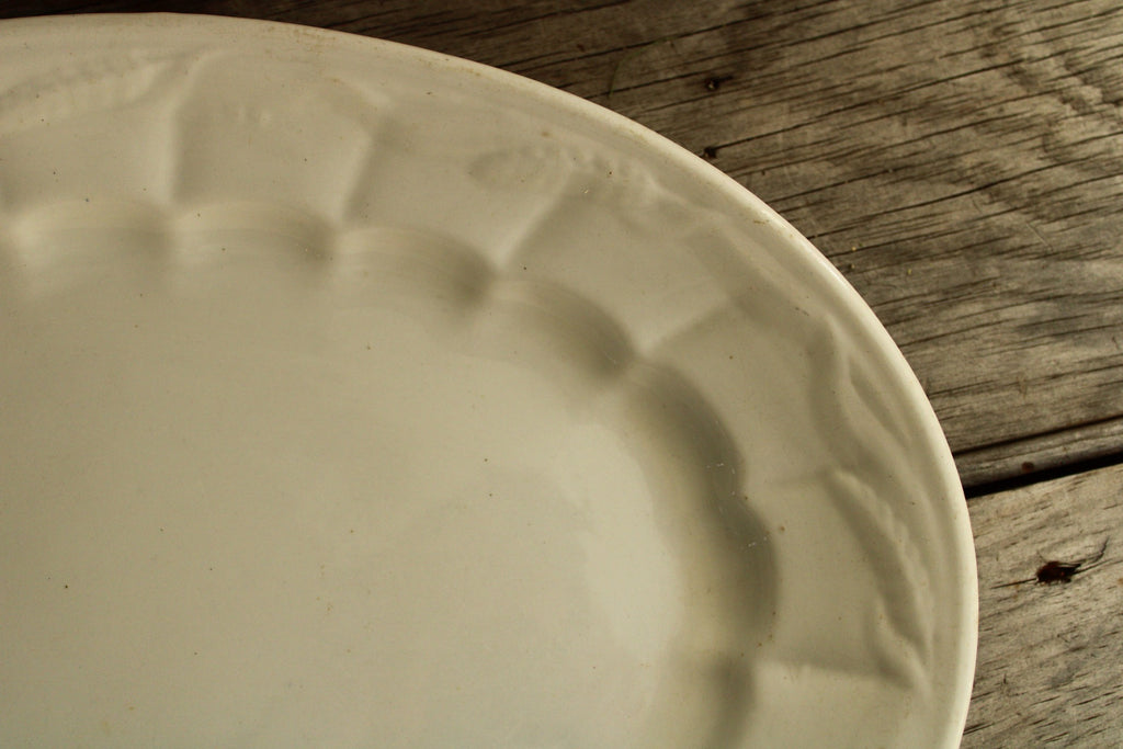 W. & E. Corn Wheat-pattern Ironstone Platter