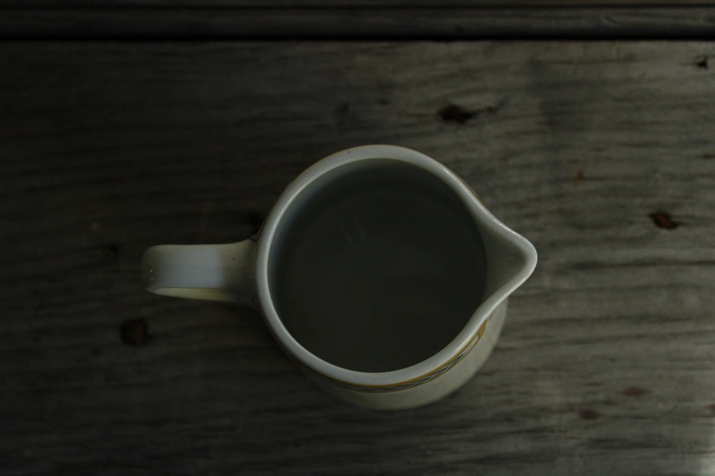 Vintage Grindley Yellow & Black Leaf Creamer