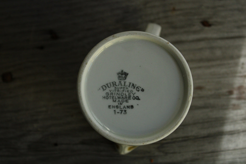 Vintage Grindley Yellow & Black Leaf Creamer